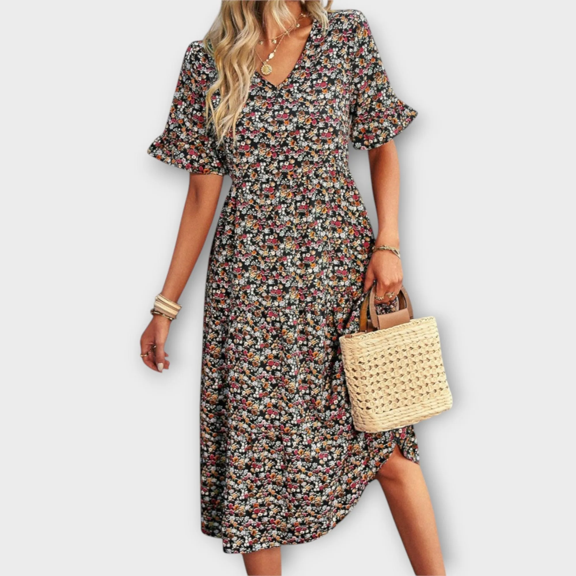 Imogen - Floral Midi Dress