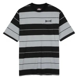Independent T-Shirt Osage Striped T-Shirt - Grey / Black