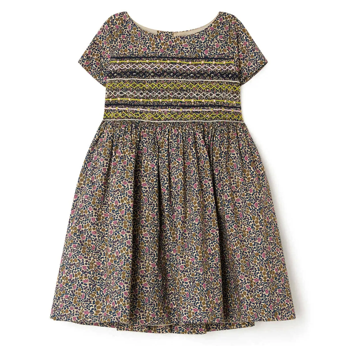 Ink Floral Habilee Duchesse Dress