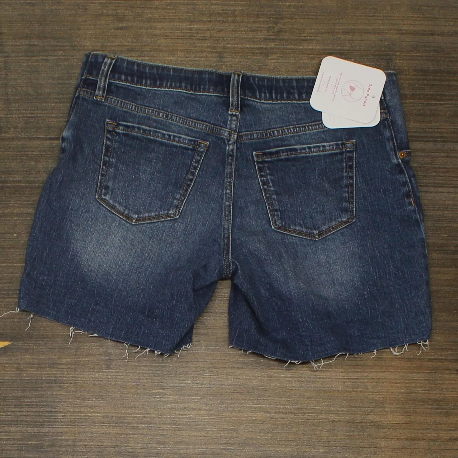 Isabel Maternity by Ingrid & Isabel Maternity Inset Panel Boyfriend Jean Shorts