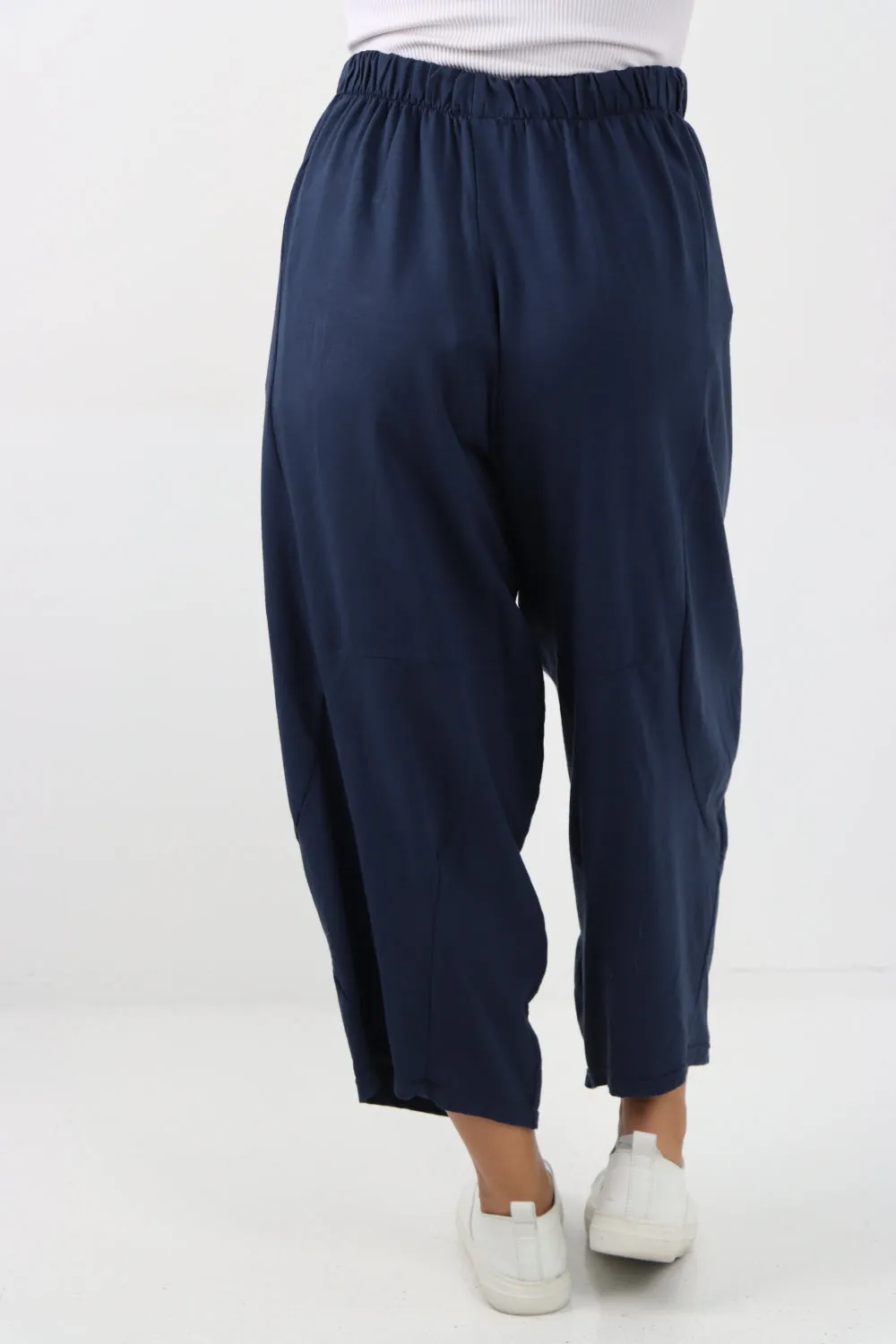 Italian Relaxed Fit Plain Baggy Trouser