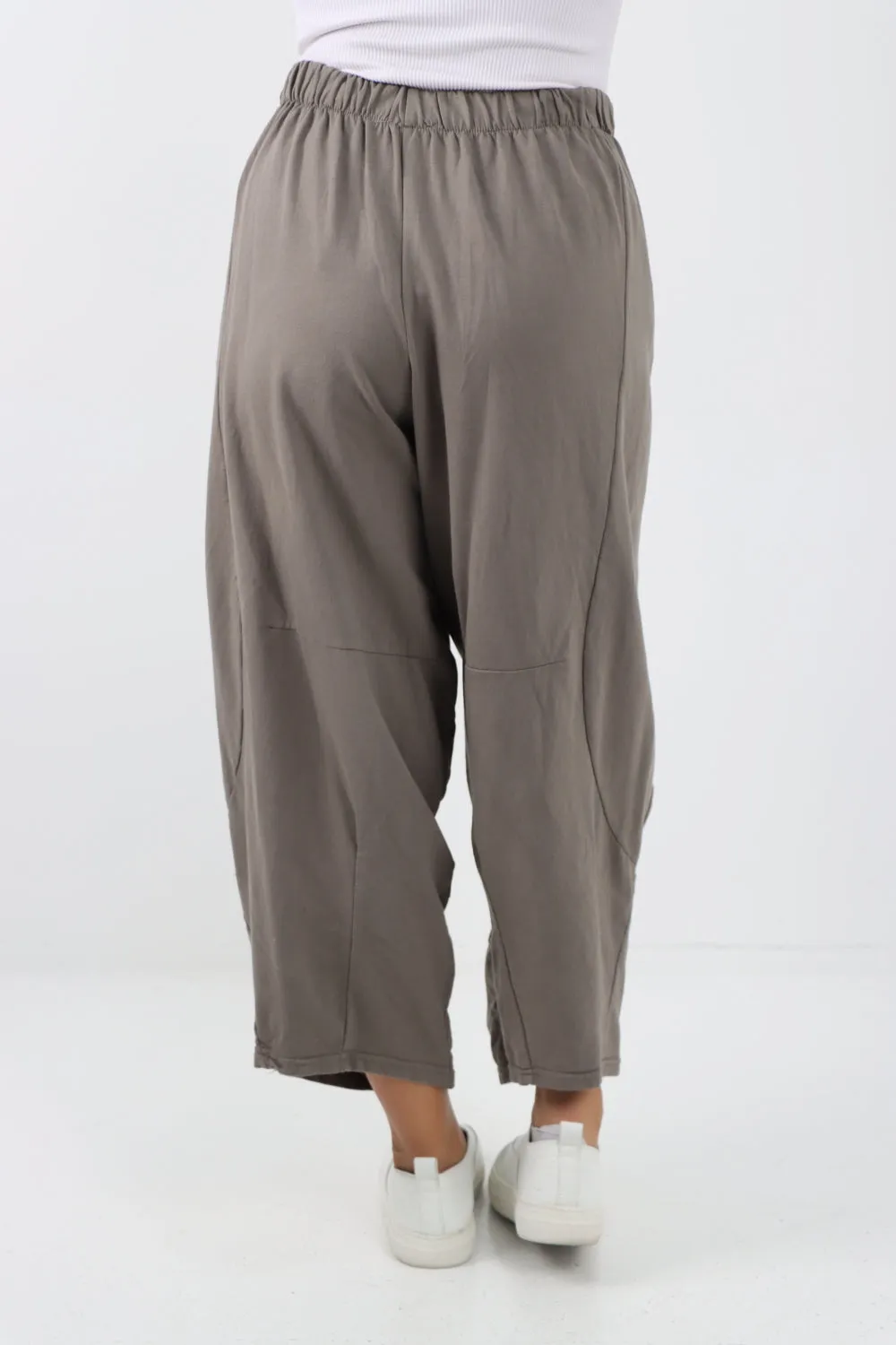 Italian Relaxed Fit Plain Baggy Trouser