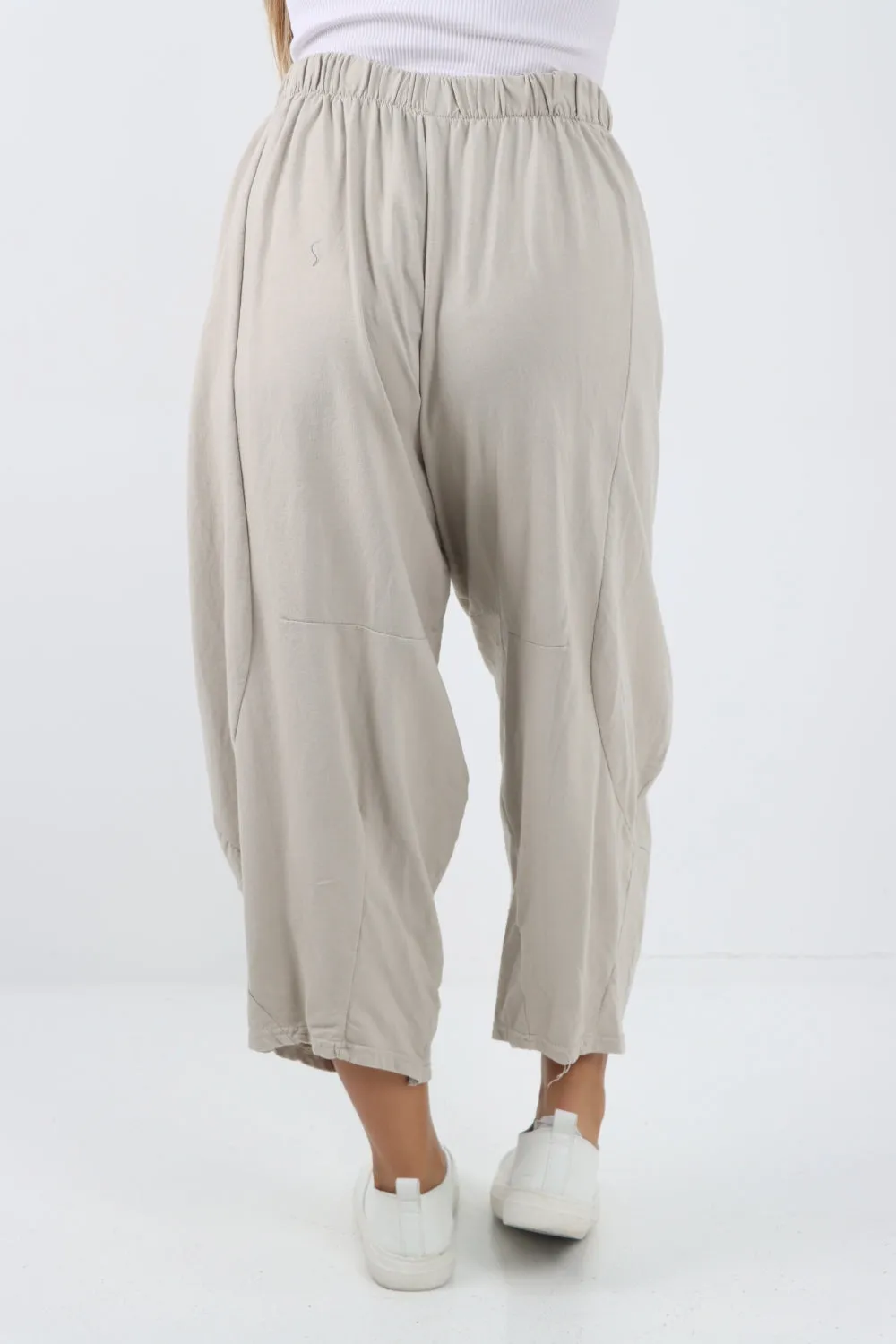 Italian Relaxed Fit Plain Baggy Trouser