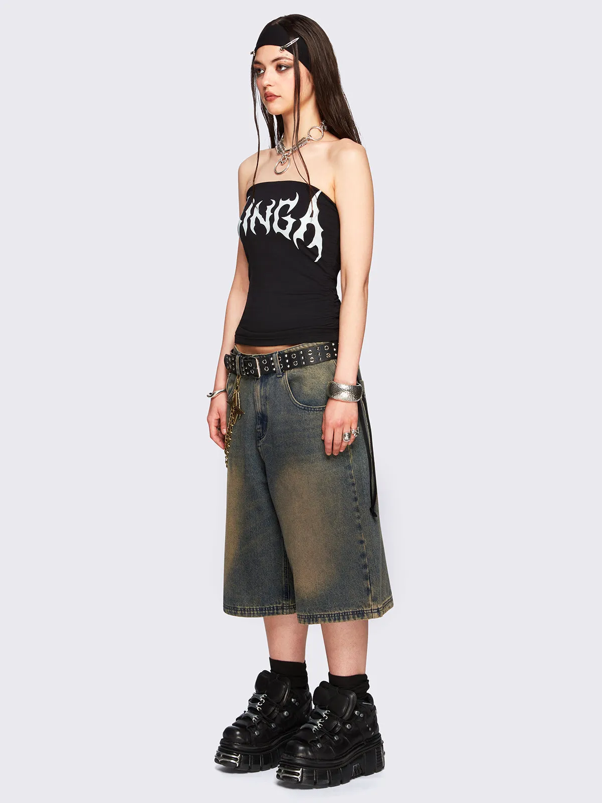 Jen Blue Washed Jorts