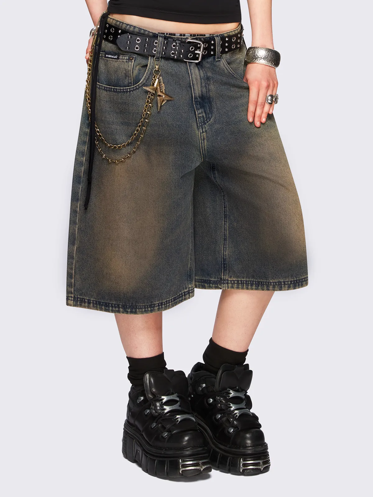 Jen Blue Washed Jorts