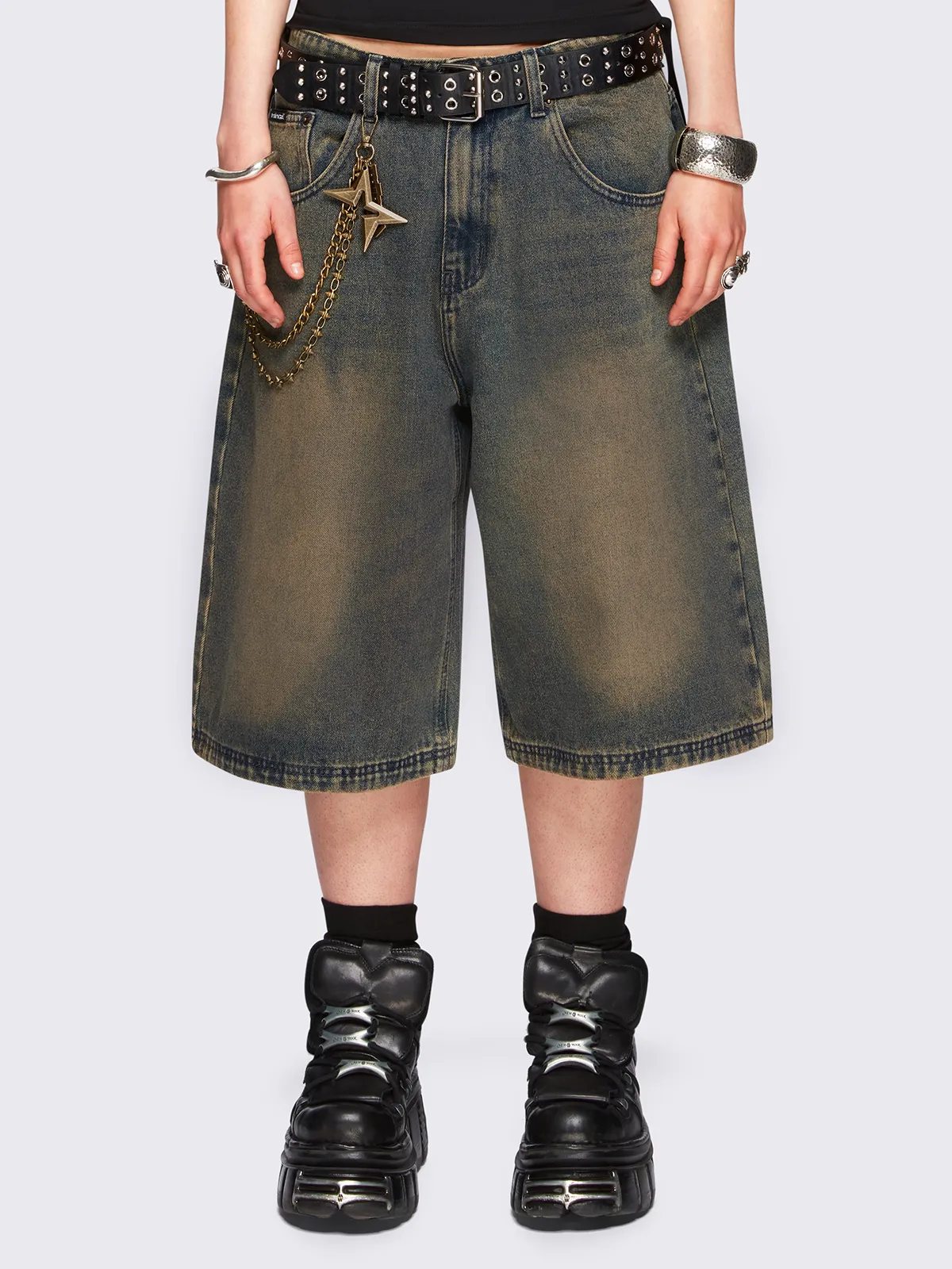 Jen Blue Washed Jorts