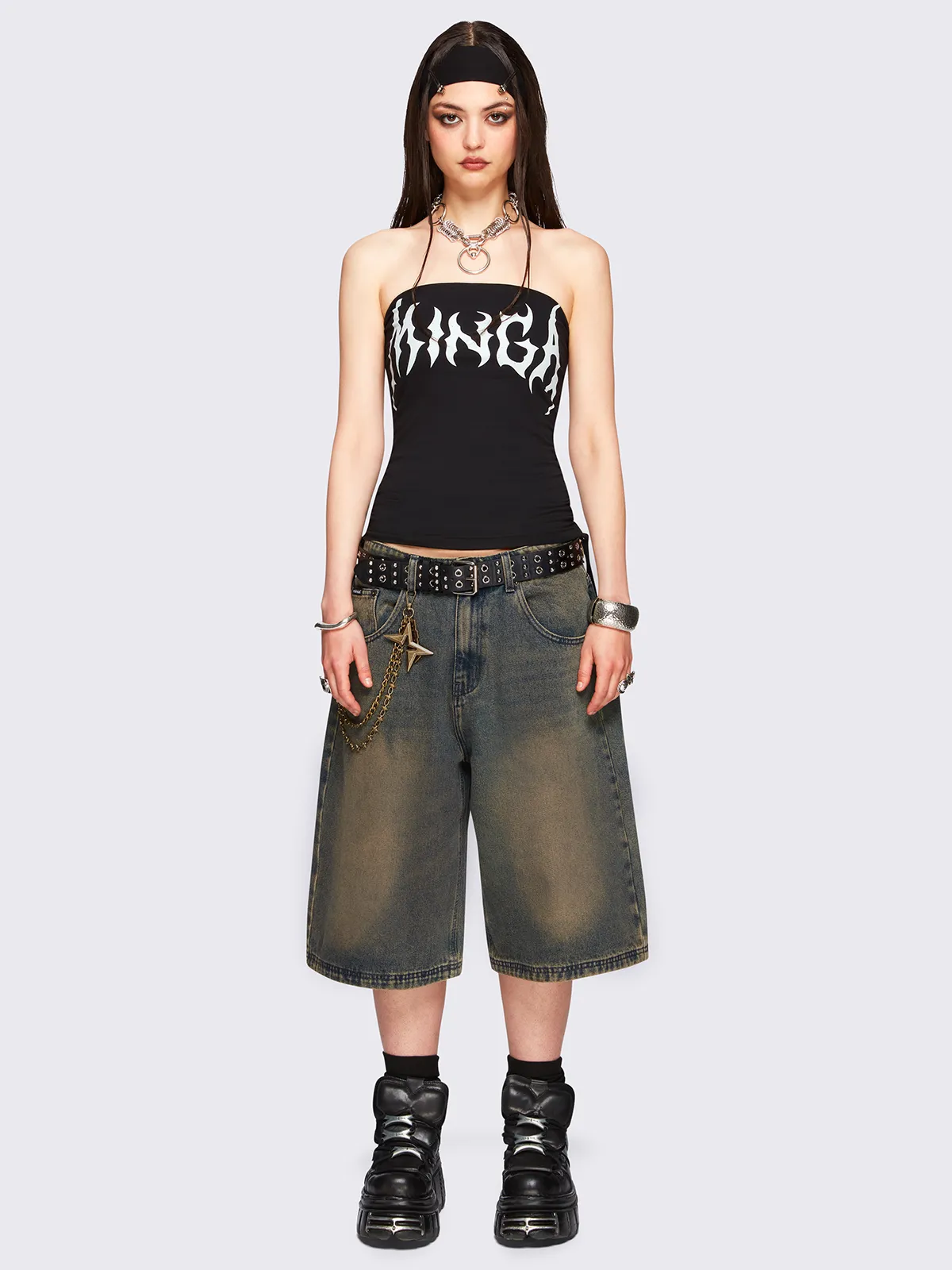 Jen Blue Washed Jorts