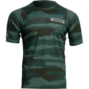 Jersey Thor Mtb Mx Assist Camo Green Medium