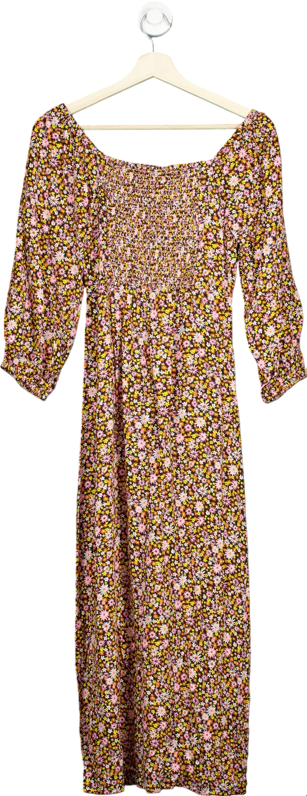 JOHN LEWIS ANYDAY Multicolour Daisy Sweetheart Dress Size UK 6
