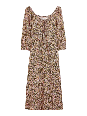 JOHN LEWIS ANYDAY Multicolour Daisy Sweetheart Dress Size UK 6