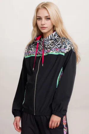 Johnny Was Bee Active Hooded Full Zip Jacket A8924-E