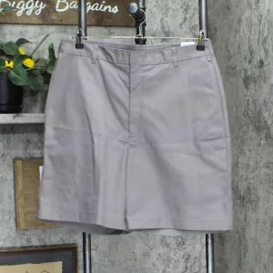 K12 Gear Boys Youth Elastic Waist Dress School Shorts Gray 20 Husky