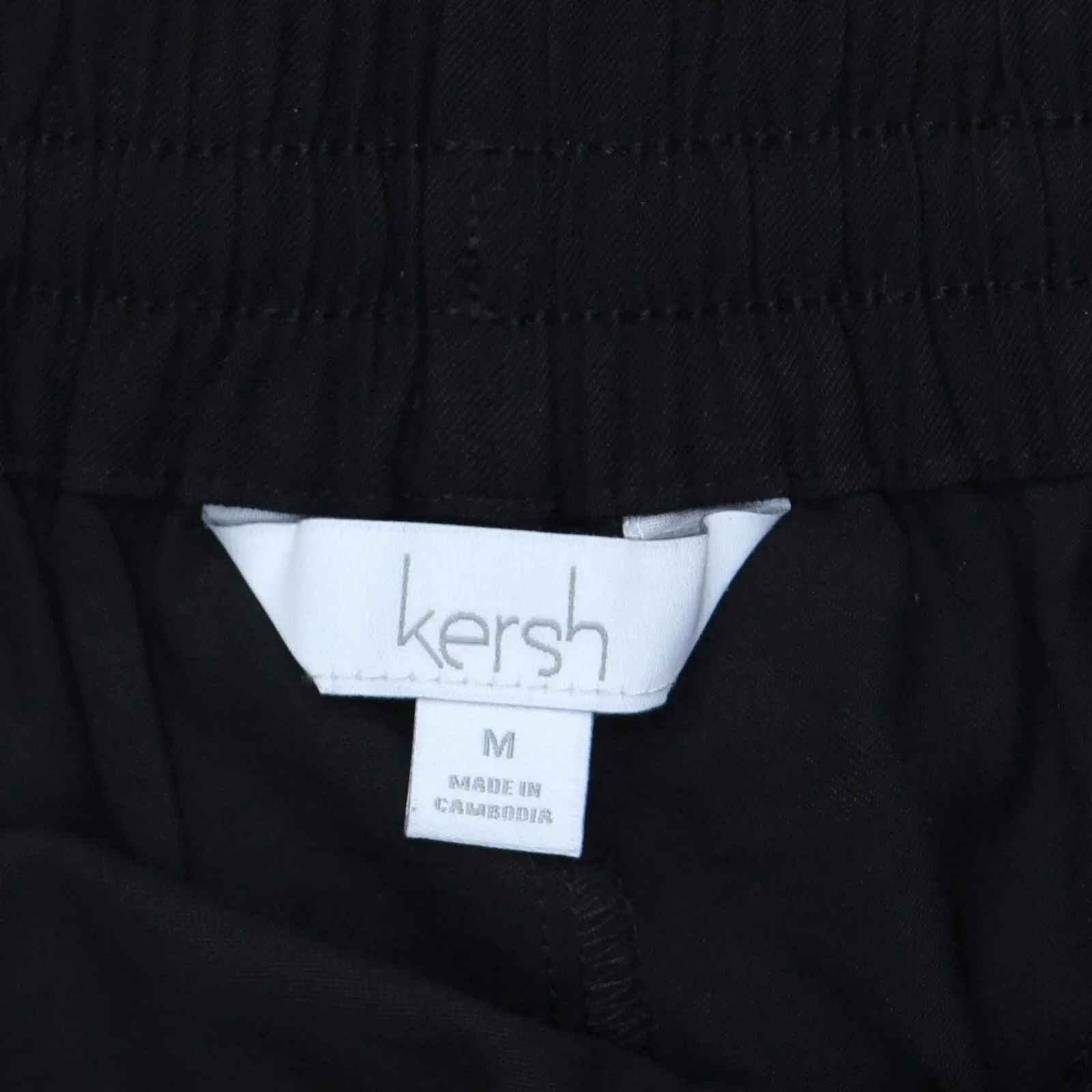 Kersh Womens Ladies Drawstring Woven Shorts 1751206 Black M
