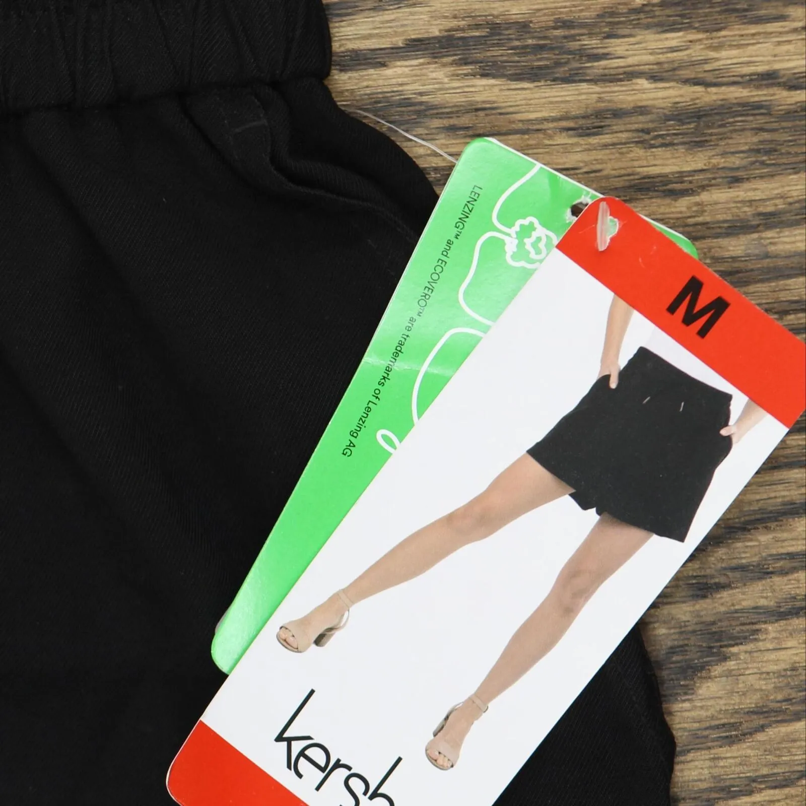 Kersh Womens Ladies Drawstring Woven Shorts 1751206 Black M