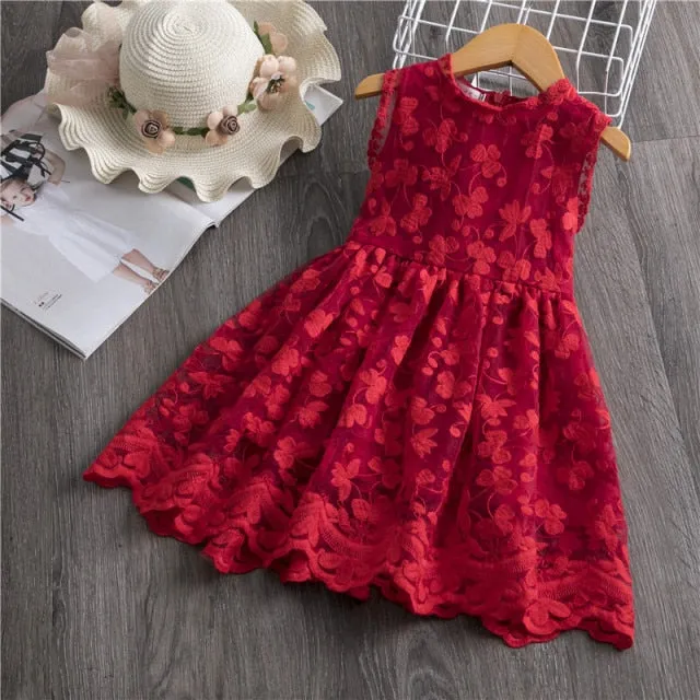 Kids Dress For Girls Spring Puff Long Sleeve Fairy Dresses Mesh Chiffon Polka Dots Summer