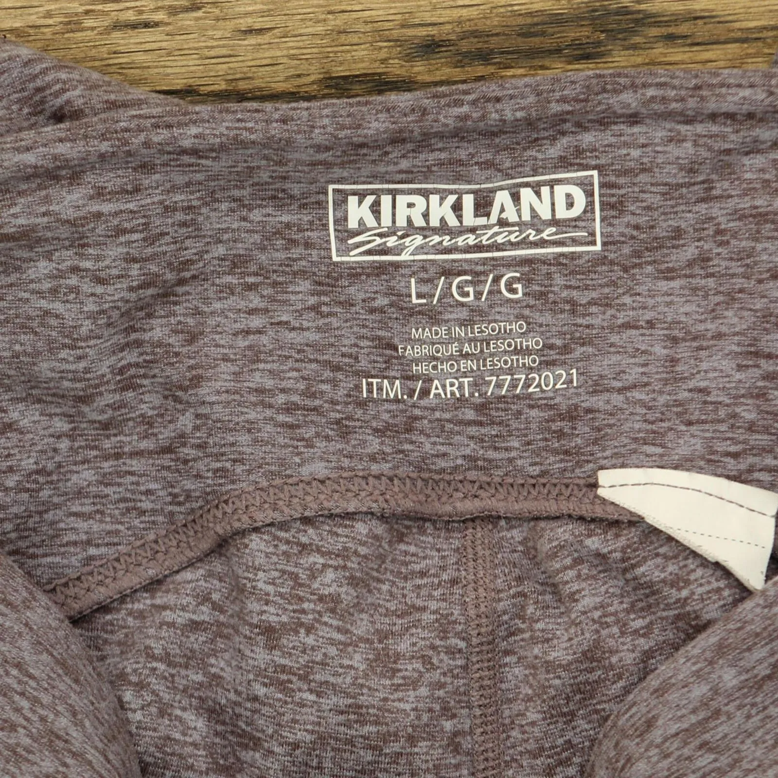 Kirkland Signature Womens Active Knit High Rise Shorts Brushed Purple L