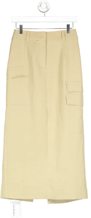 kookai Beige Ariel Low Rise Pant UK 6