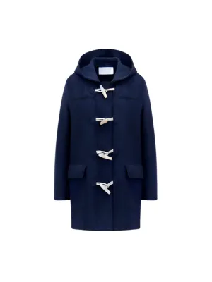 Kåpe | Duffle Coat Boiled Wool Navy Blue
