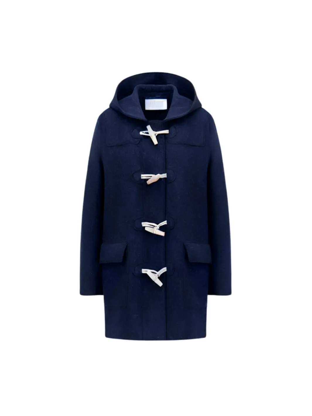 Kåpe | Duffle Coat Boiled Wool Navy Blue