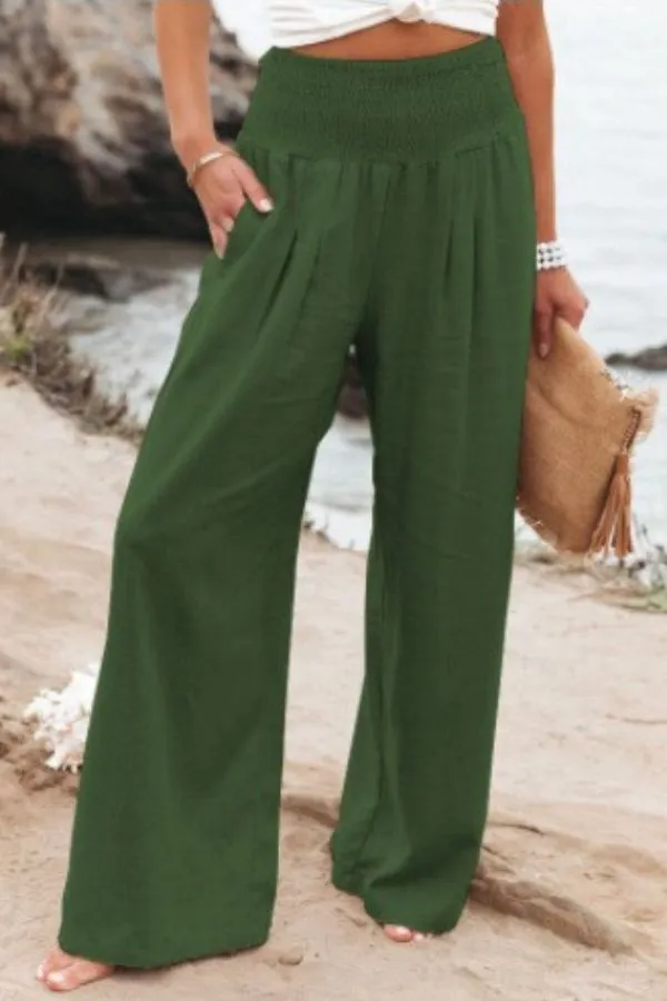 Ladies' high-waisted trousers