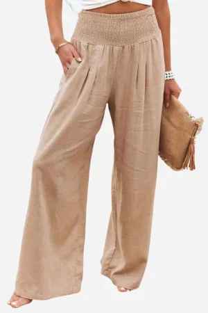 Ladies' high-waisted trousers