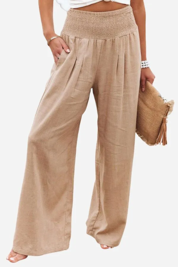 Ladies' high-waisted trousers