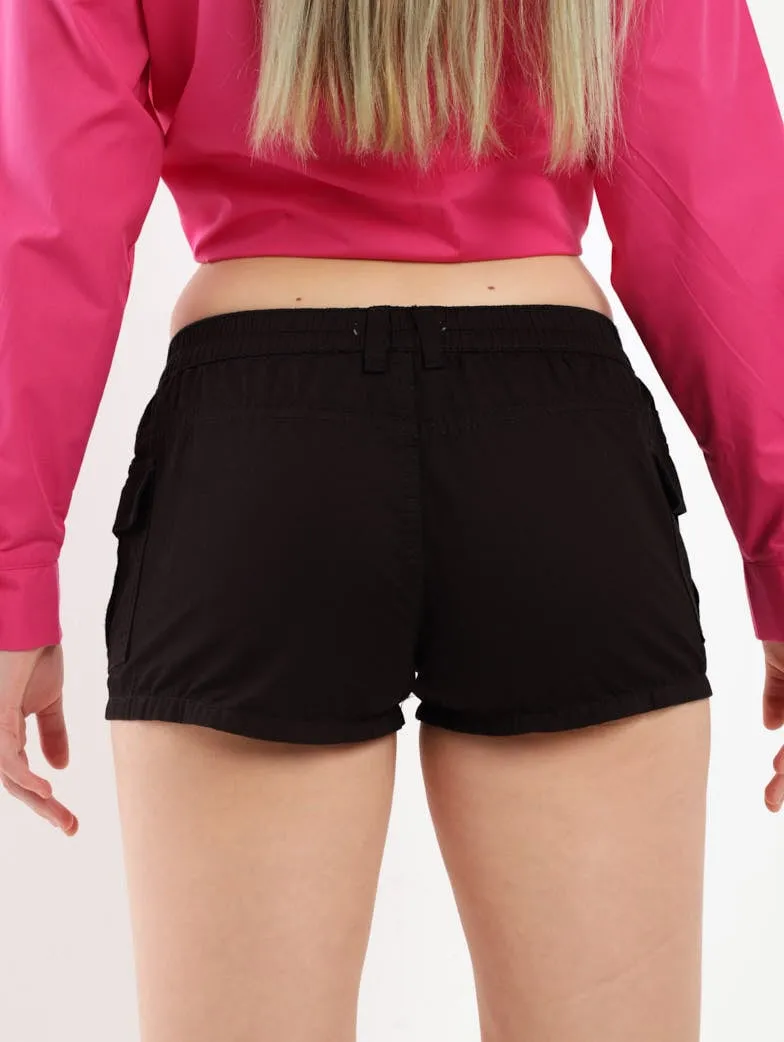 Ladies Low-Rise Utility Short - Black