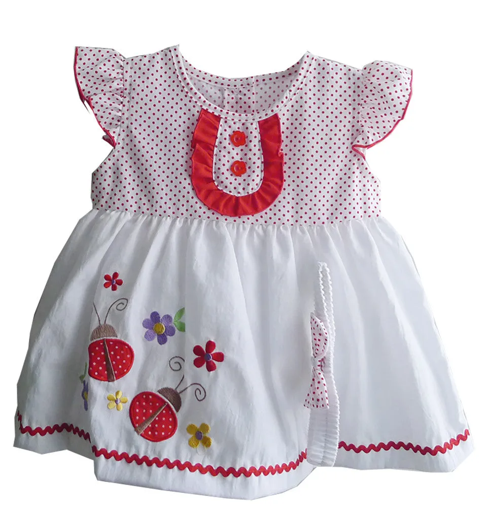 Ladybird Embroidered Polka Dots (FAR7551)