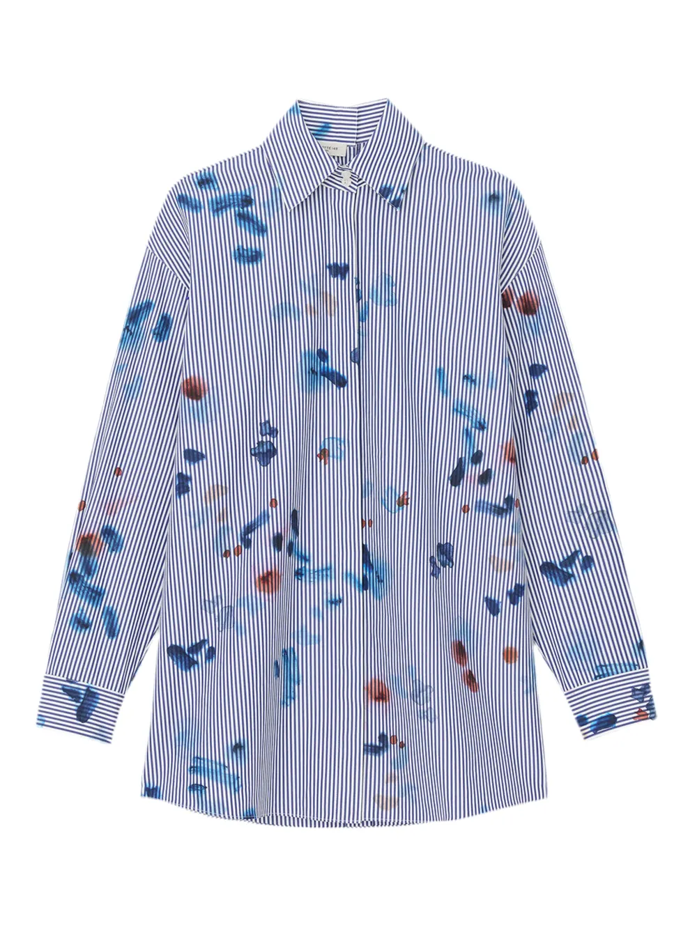 Lafayette 148 The Portrait Shirt in Sky Multi