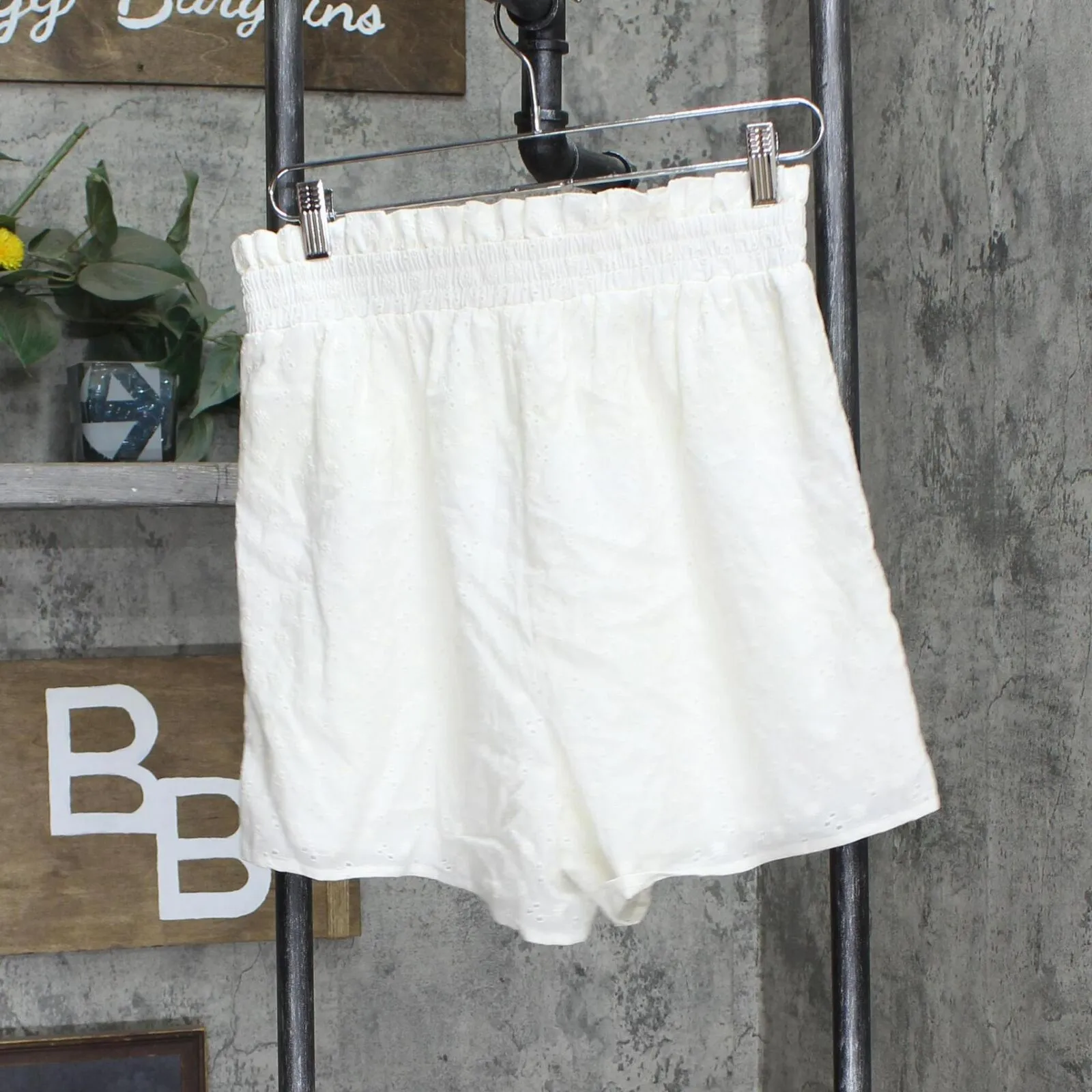 LC Lauren Conrad Womens Woven Floral Tie Front Shorts 165f84d1b25c9d White M
