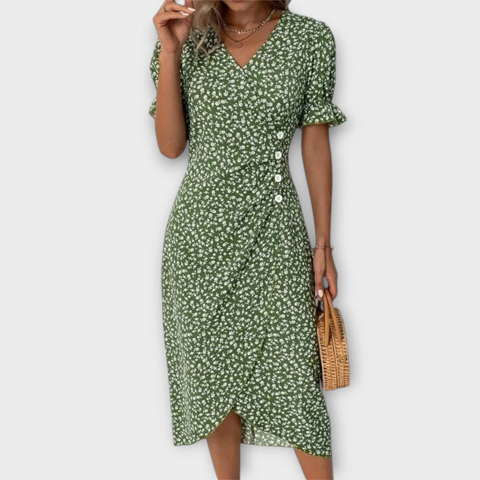 Lena | Floral Wrap Dress