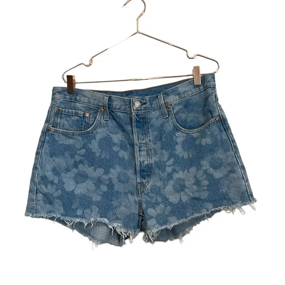 Levi’s floral denim shorts.  Size 33