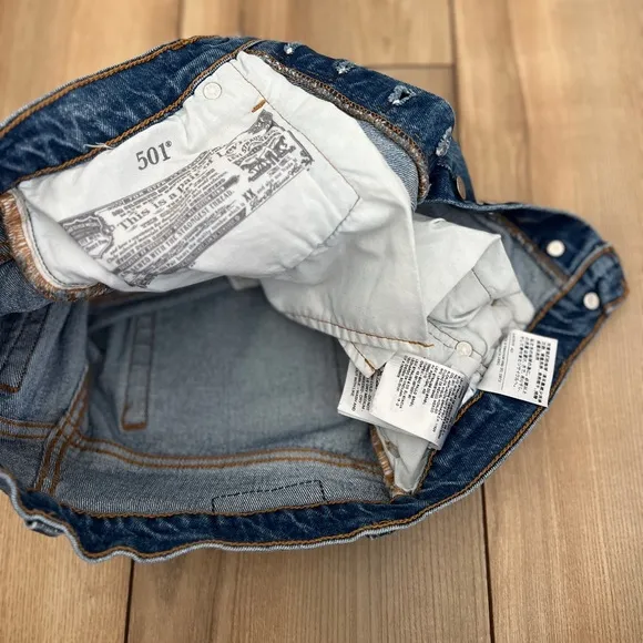 Levi’s medium wash shorts