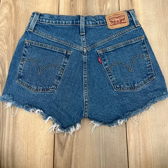 Levi’s medium wash shorts