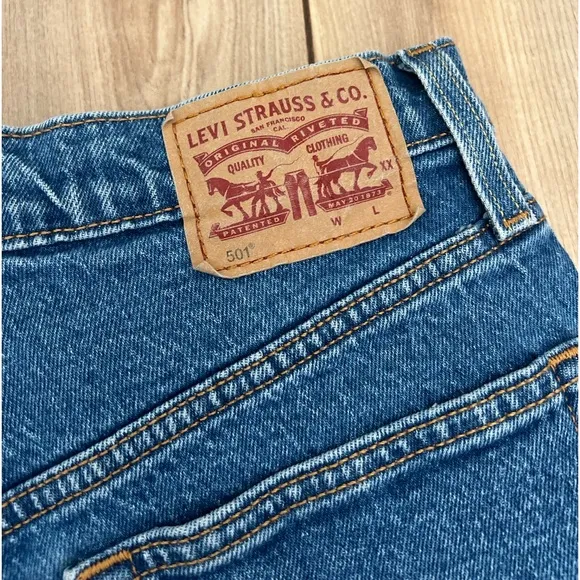 Levi’s medium wash shorts