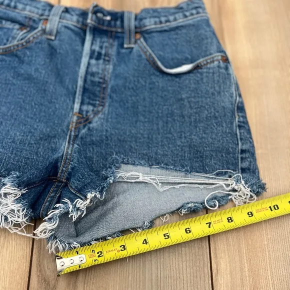 Levi’s medium wash shorts