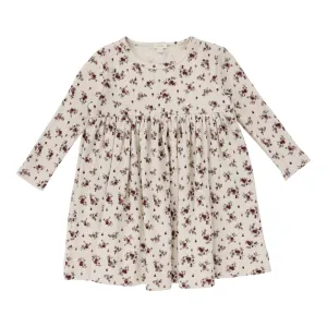 Lil Legs Long Sleeve Dress - Floral Cluster