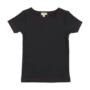 Lil Legs Short Sleeve T-Shirt - Off Navy