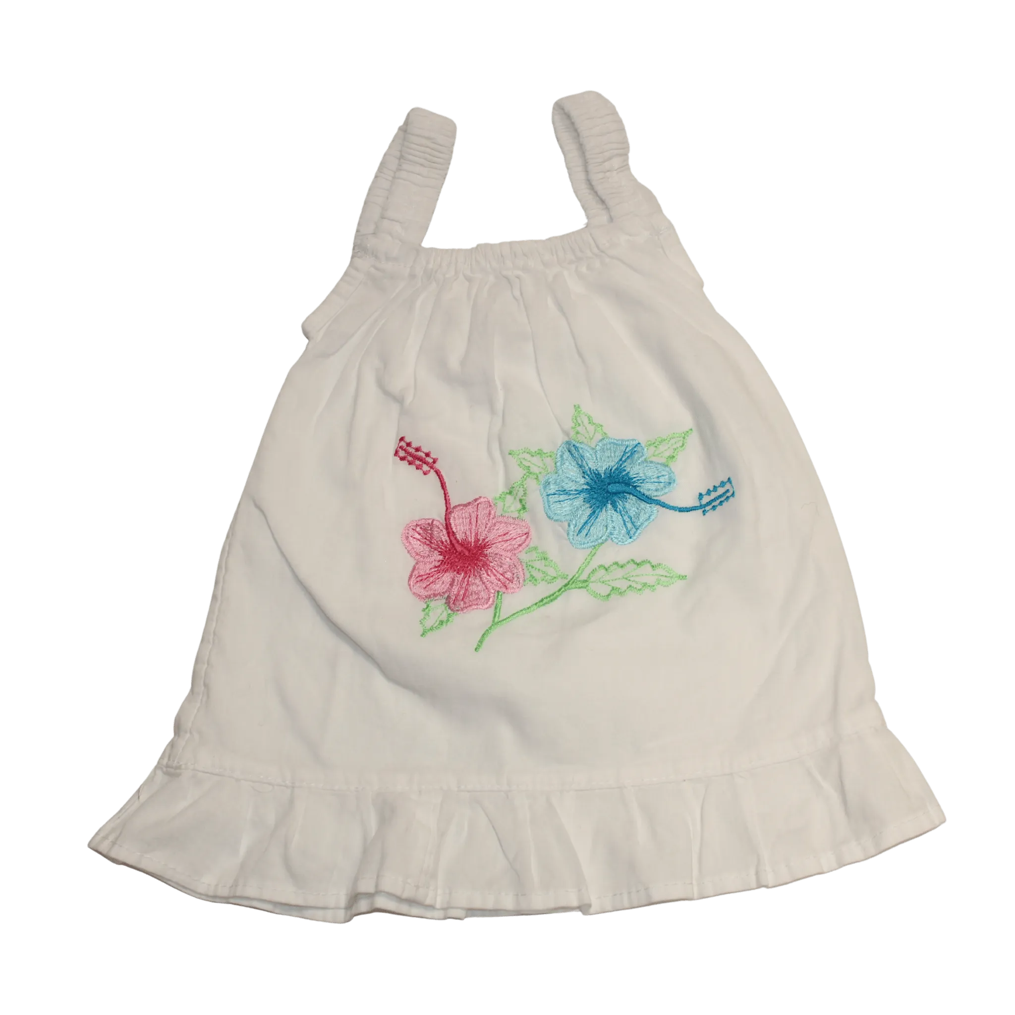 Linen Floral Dress