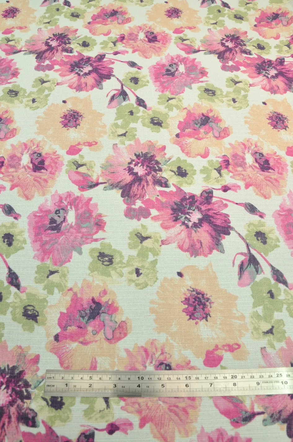 Linen Look Rose Promenade