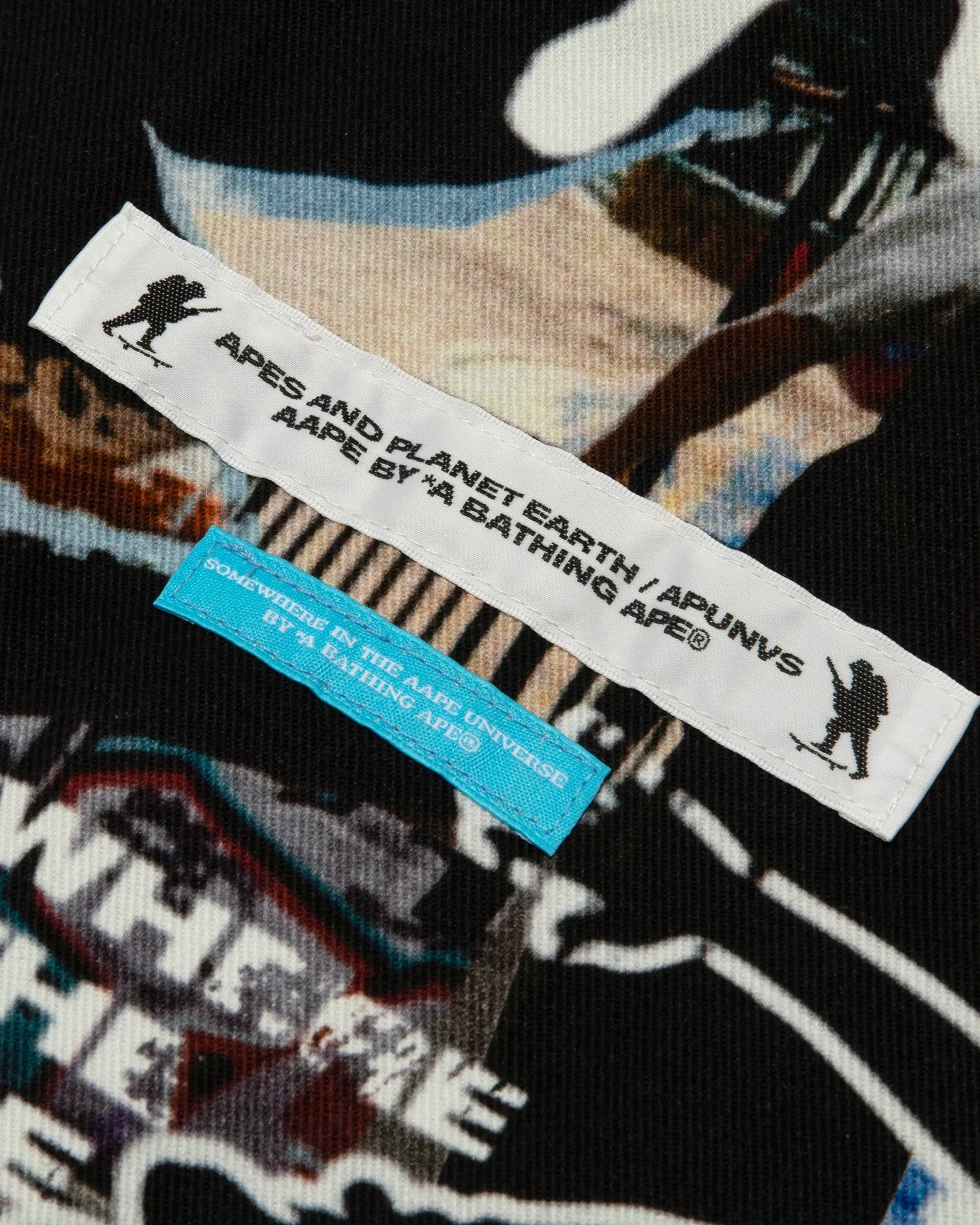 Logo graffiti print hooded jacket