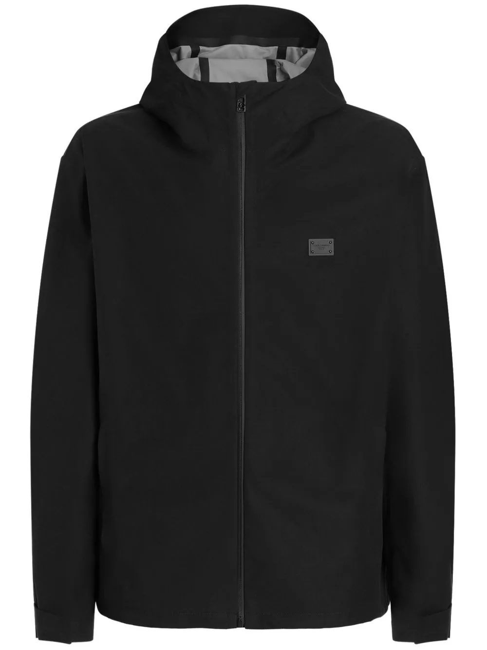 Logo hooded jacket