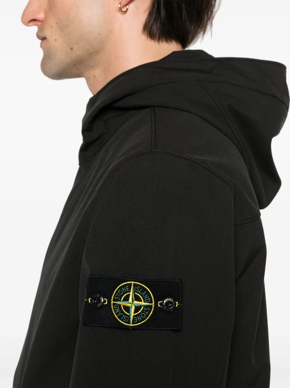 Logo hooded jacket