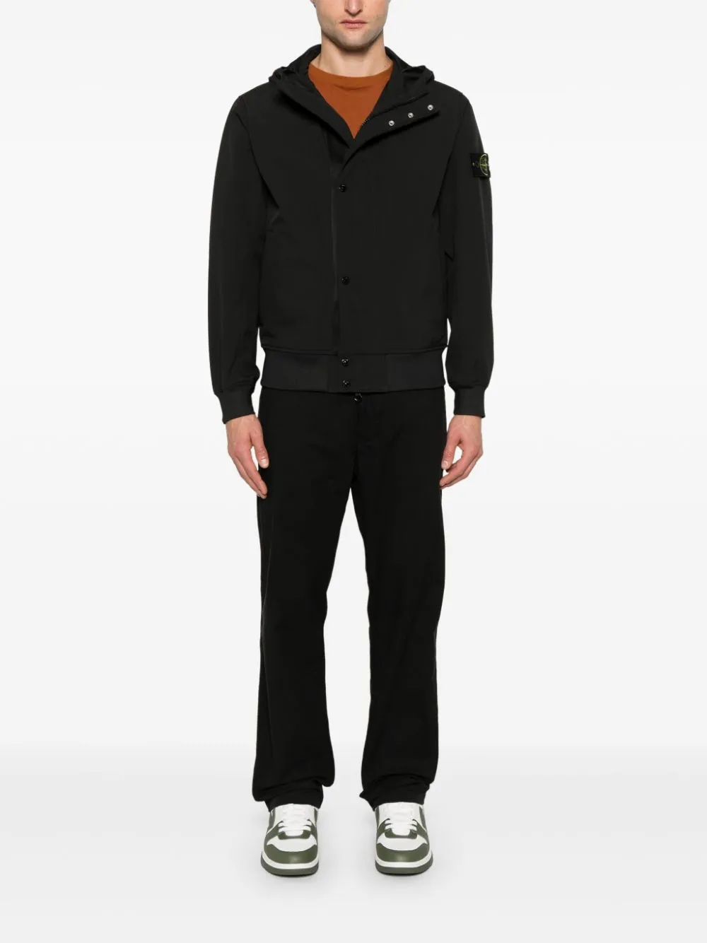 Logo hooded jacket