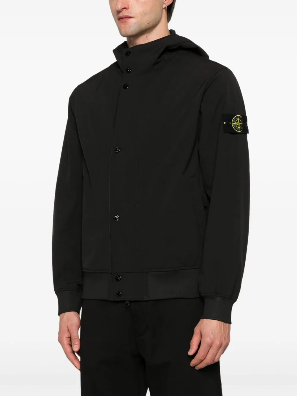 Logo hooded jacket