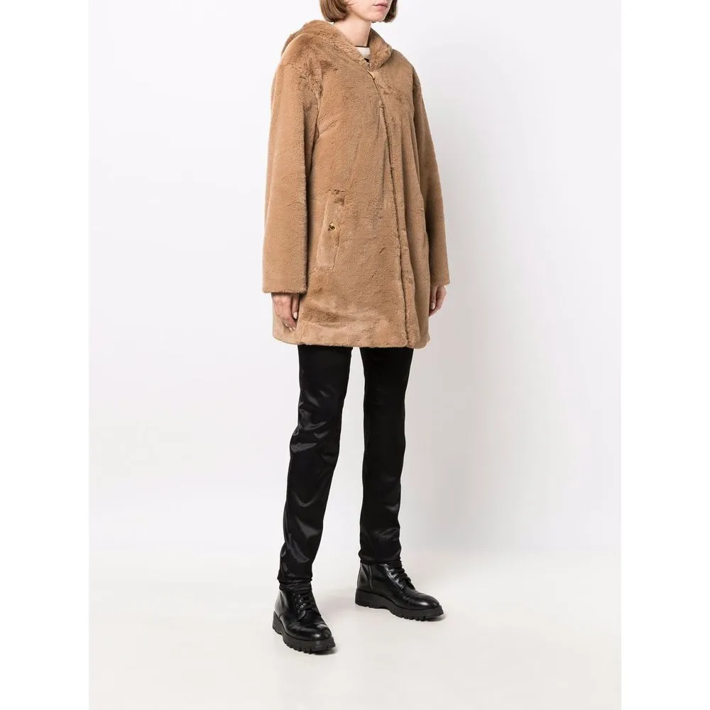 Love Moschino Beige Polyester Women Coat