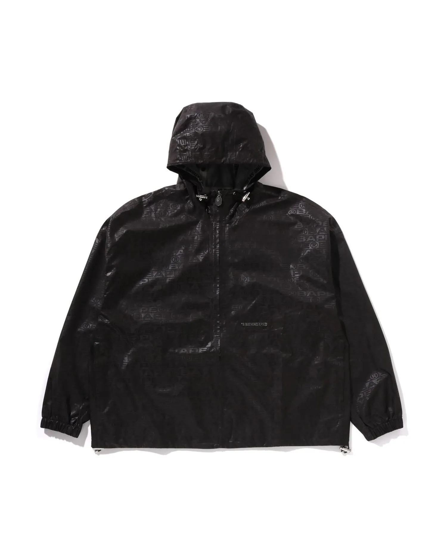 Lux Sport Pattern Jacquard Nylon Hooded Jacket