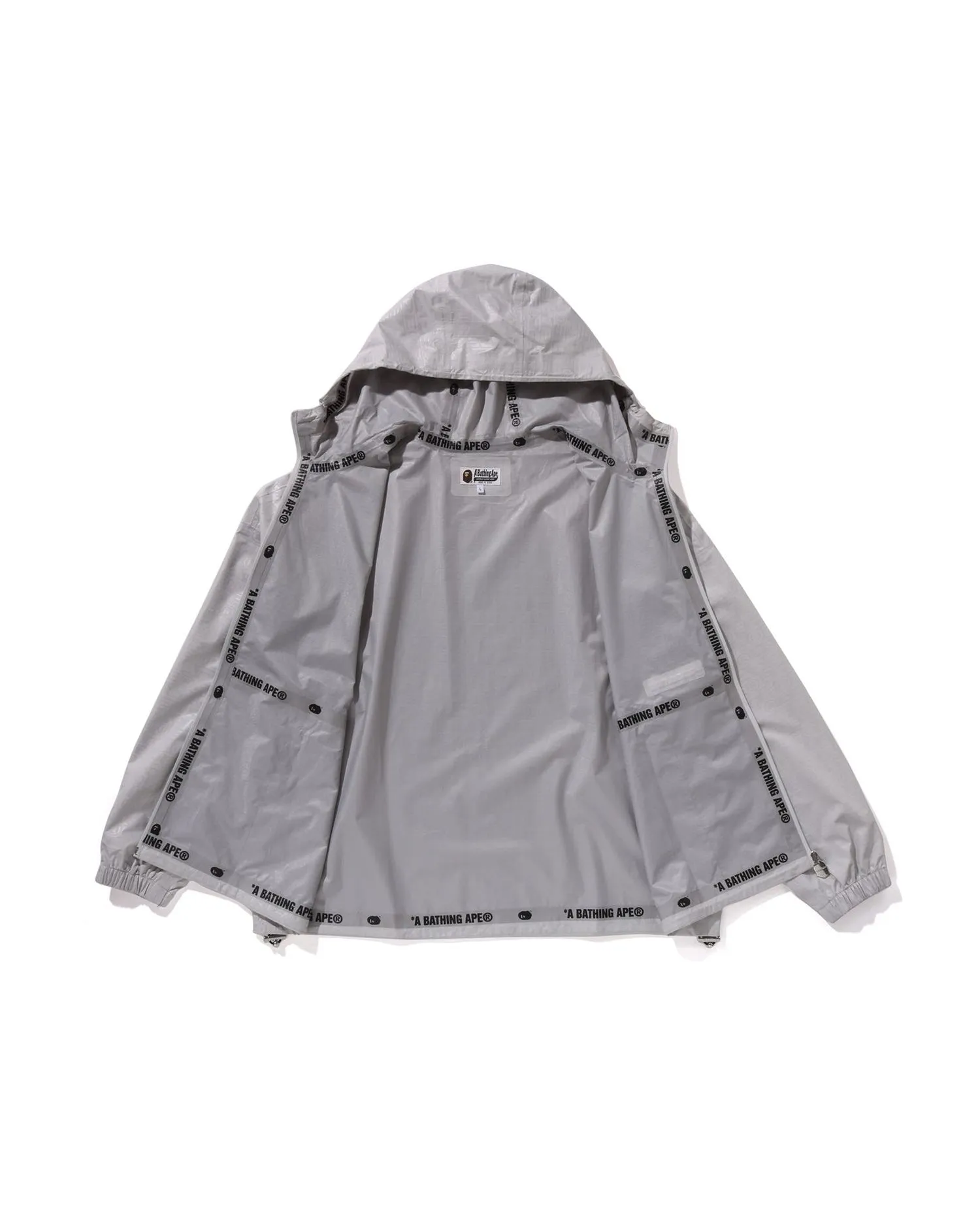 Lux Sport Pattern Jacquard Nylon Hooded Jacket