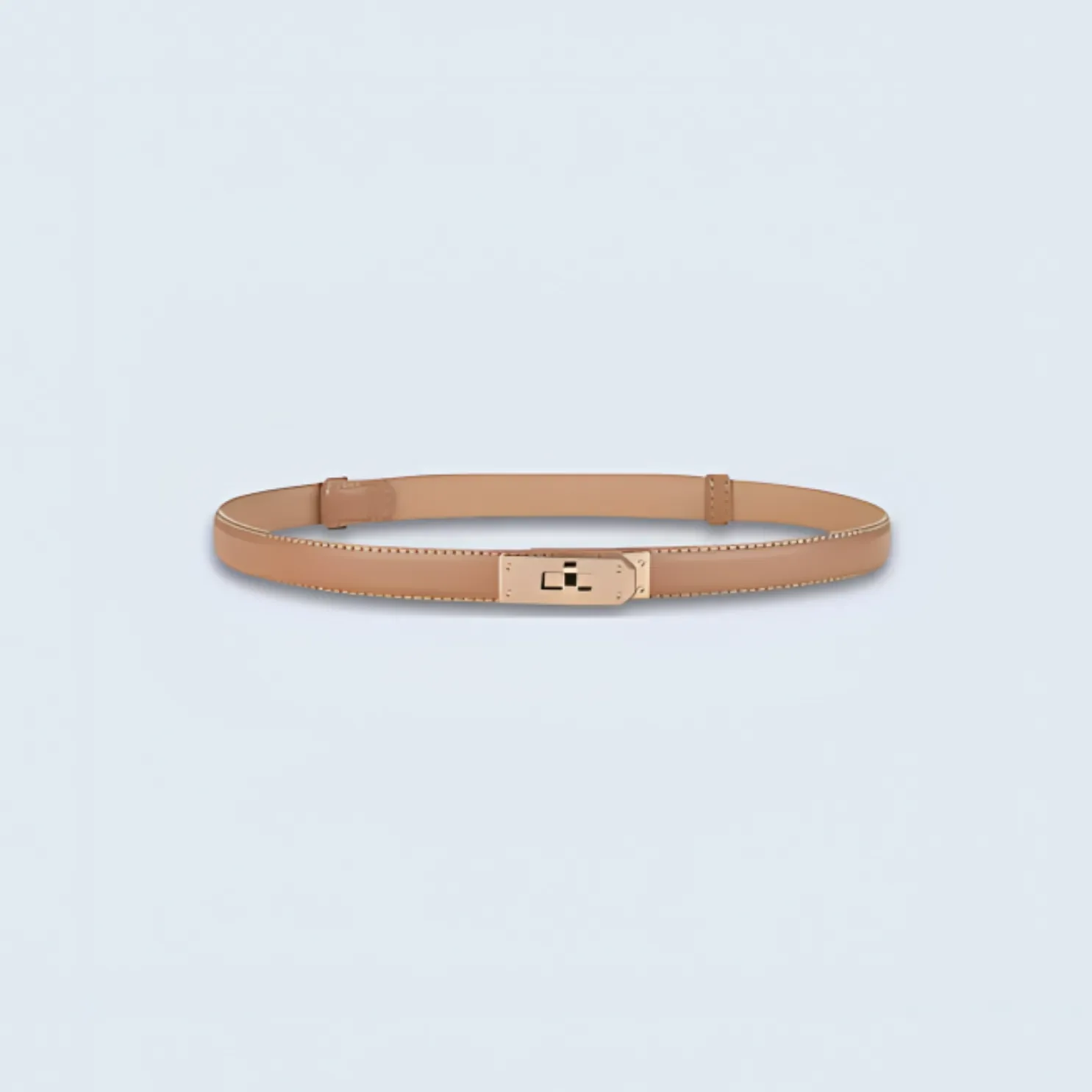 Luxe Waistband - Leather Buckle Belt for Woman