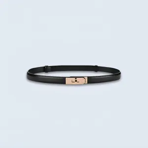Luxe Waistband - Leather Buckle Belt for Woman